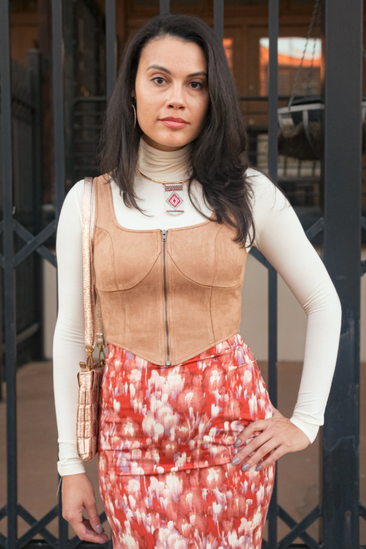 Shelby Suede Bustier