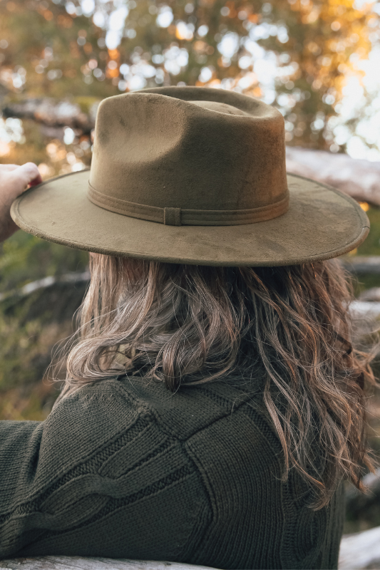 Vegan Suede Rancher- Forest