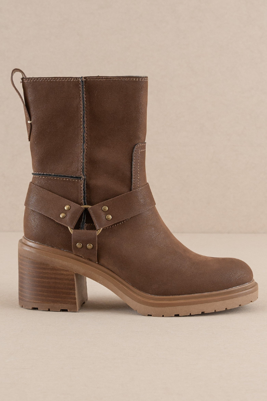 Clyde Moto Boot - Coffee