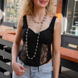 Load image into Gallery viewer, Amera Lace Corset - Black
