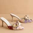 Load image into Gallery viewer, Floral Jane Kitten Heel
