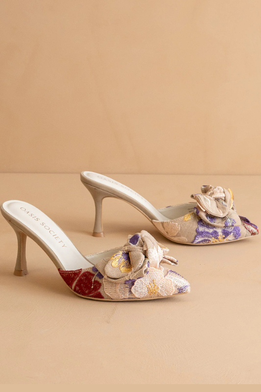 Floral Jane Kitten Heel