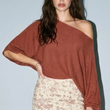Load image into Gallery viewer, Emery One Shoulder Top - Brick
