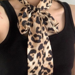 Load image into Gallery viewer, Leopard Print Skinny Scarf
