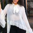 Load image into Gallery viewer, Lucia Knit Ruffle Top - Apricot
