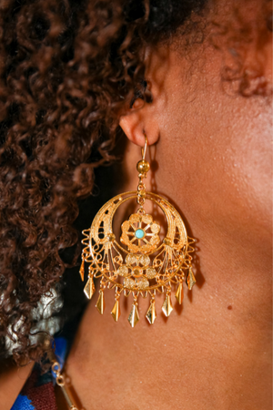 Flower Chandelier Earrings