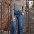 Load image into Gallery viewer, Sammie Barrel Jeans - Dark Denim
