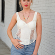 Load image into Gallery viewer, Amera Lace Corset - Off White
