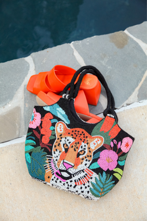 On the Prowl Beaded Handbag