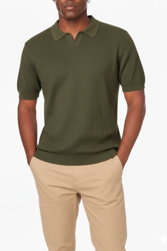 Jamie Knit Polo - Olive