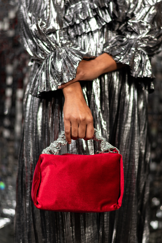 Estela Velvet Handle Bag