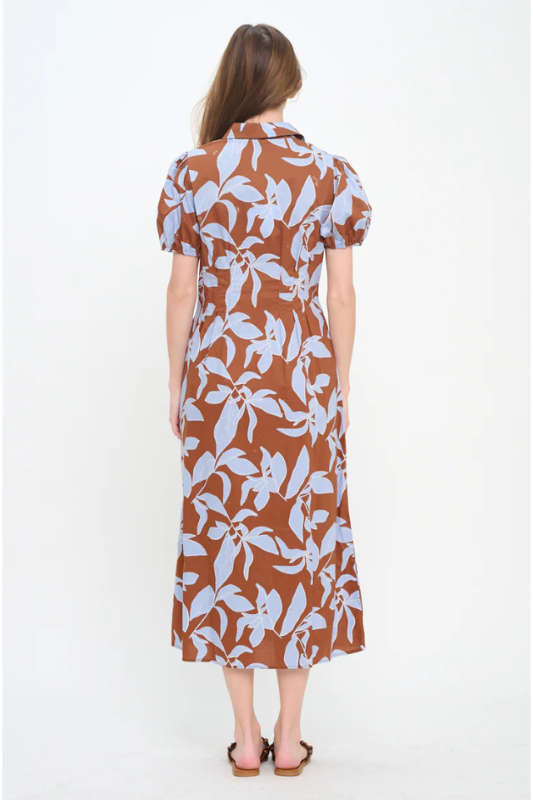 Rosey Haze Shirt Dress