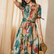 Load image into Gallery viewer, Mera Sunset Shirt Dress
