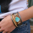 Load image into Gallery viewer, Playa Leather Wrap Bracelet
