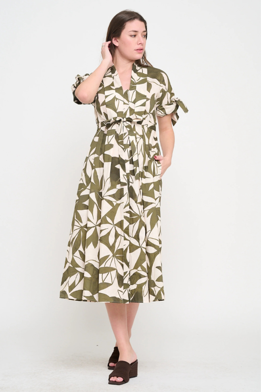 Emerald Canopy Shirt Dress