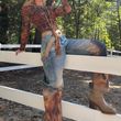 Load image into Gallery viewer, Wild Horses Barrel Jean
