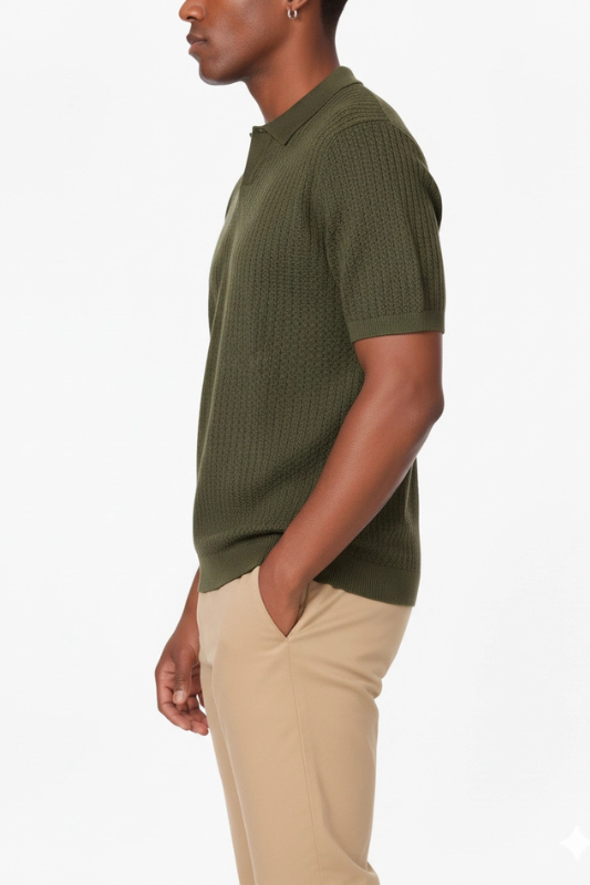 Jamie Knit Polo - Olive