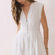 Load image into Gallery viewer, Lisa Midi Dress- Solid White

