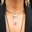 Load image into Gallery viewer, AMULET Clear Quartz Pendant Choker
