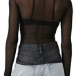 Load image into Gallery viewer, Lainey PolkaDot Mesh Top Black

