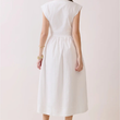 Load image into Gallery viewer, Lisa Midi Dress- Solid White
