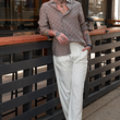 Load image into Gallery viewer, Wellington Side-Tab Trousers- Ivory
