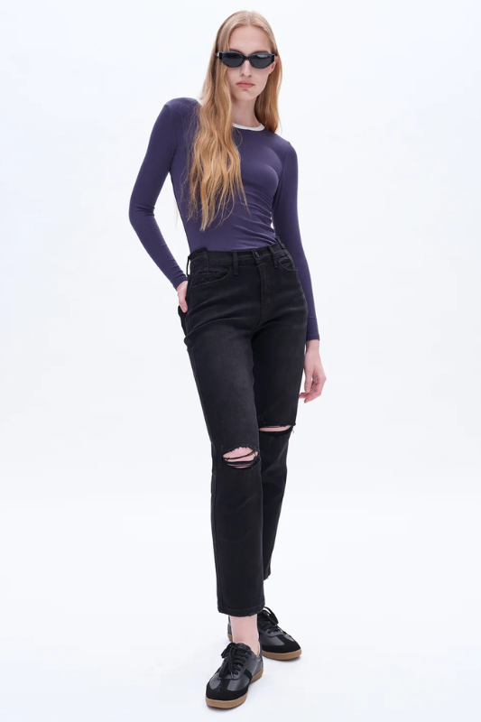 Betsy Black Crop
