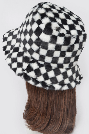 Checker Bucket Hat