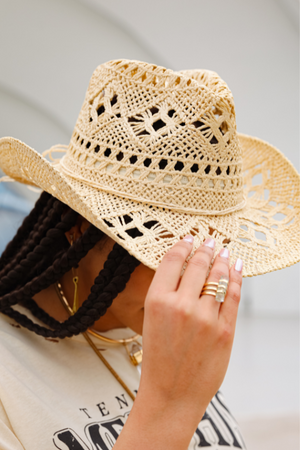 Western Straw Cowboy Hat