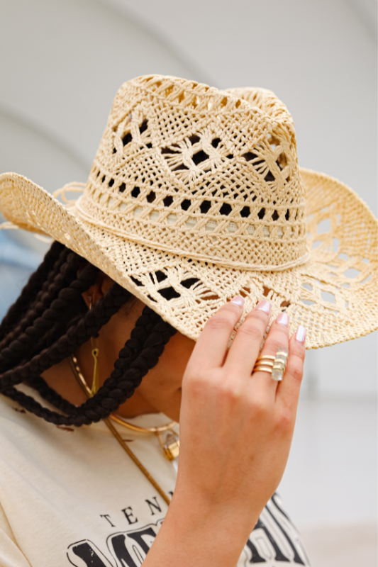Western Straw Cowboy Hat