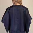 Load image into Gallery viewer, Sylvie Satin Top- Navy
