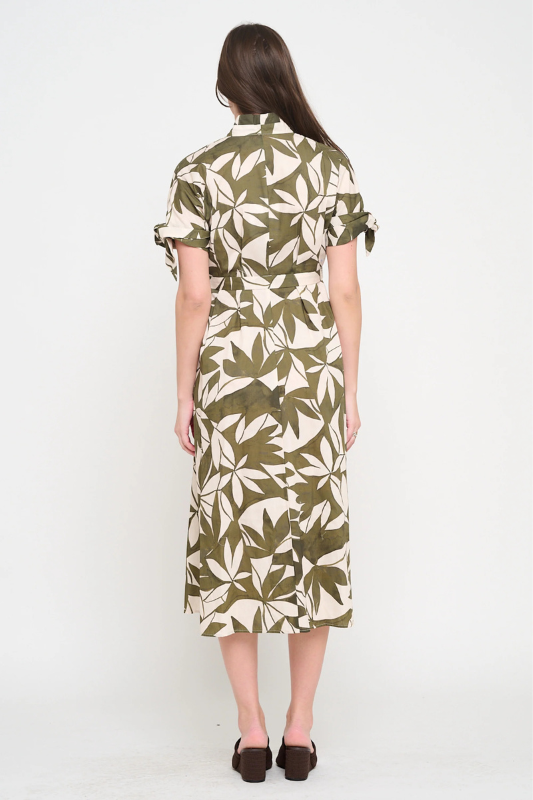 Emerald Canopy Shirt Dress