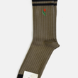 Load image into Gallery viewer, Tulip Embroidered Socks- Olive
