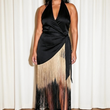 Load image into Gallery viewer, Serena Fringe Wrap Dress - PLUS
