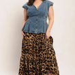 Load image into Gallery viewer, Tisha Denim Top Plus
