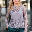 Load image into Gallery viewer, Ginny Sequined Top- Pewter
