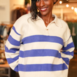 Load image into Gallery viewer, Dakota Striped Sweater - Cobalt
