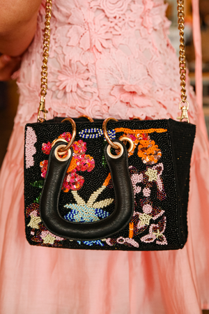 Midnight Floral Mini Bag