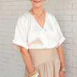 Load image into Gallery viewer, Clara Satin Blouse
