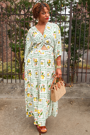Lemon Grove Delight Maxi Dress