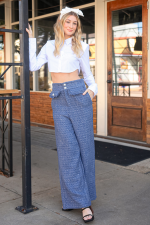 Sky Tweed Pant