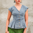 Load image into Gallery viewer, Tisha Denim Top
