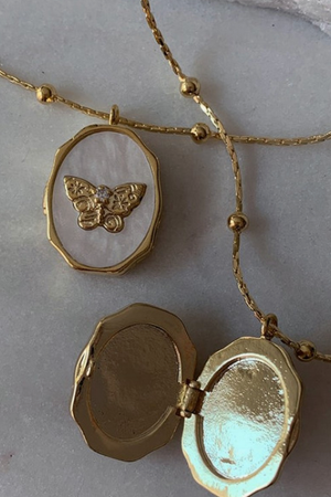 Butterfly Locket Necklace