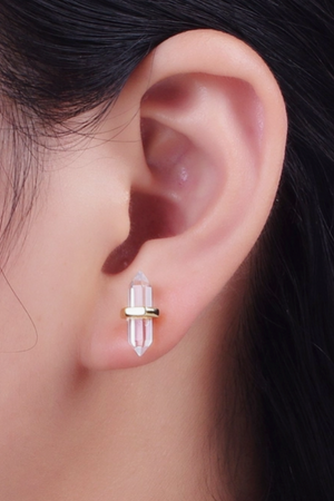 Clear Quartz Studs