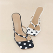 Load image into Gallery viewer, Dotty Kitten Heel
