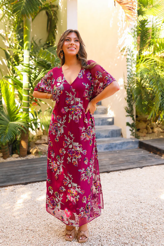 Atlas Sequin Caftan