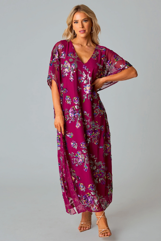 Atlas Sequin Caftan