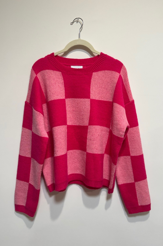 Aurora Checkered Sweater