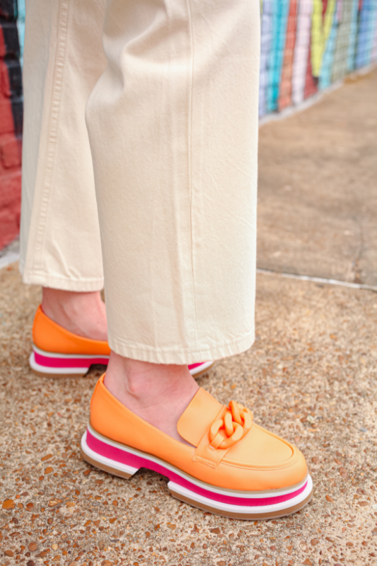 Madison Loafer - Orange Sorbet