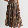 Load image into Gallery viewer, Eloise Midi Skirt- Brown
